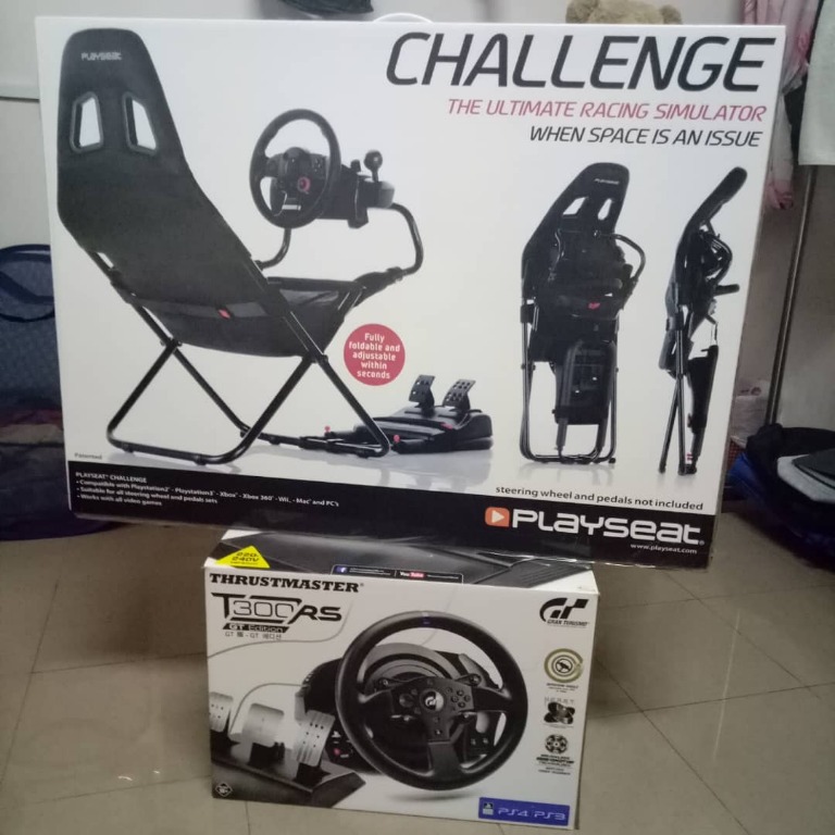 THRUSTMASTER T300 RS GT PLAYSEAT CHALLENGE, Video Gaming, Gaming