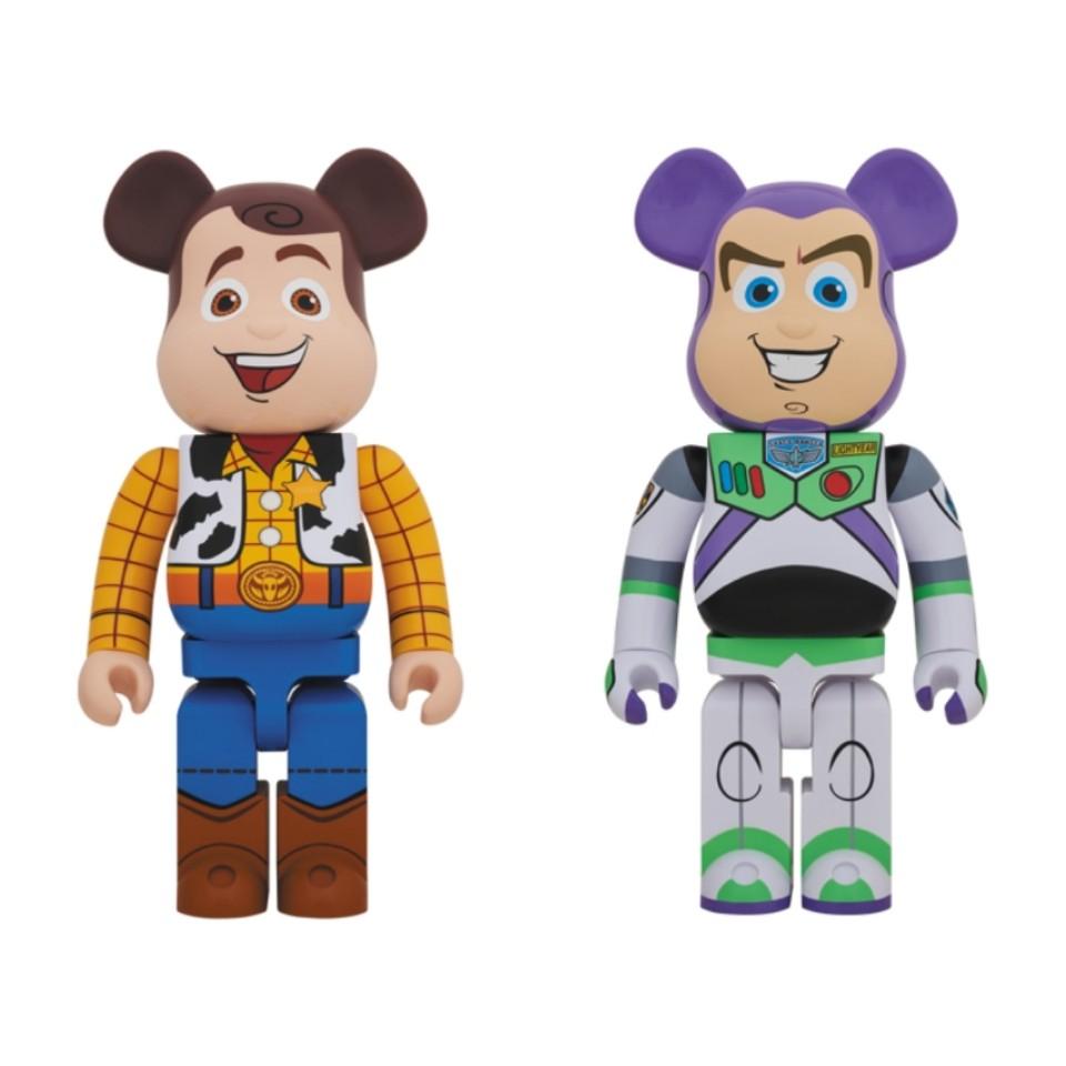 Medicom Toy Be@brick 100/% Toy Story 3 Buzz Lightyear /& Woody Bearbrick Set