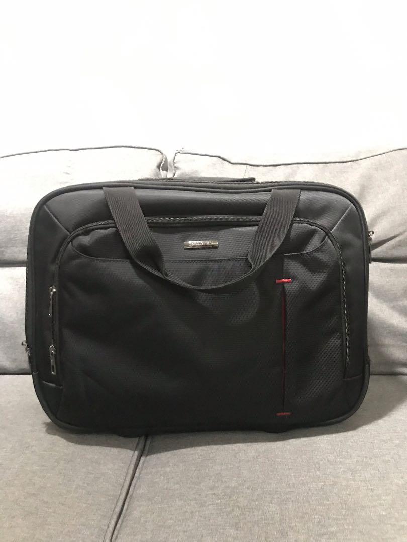 leather laptop trolley bag