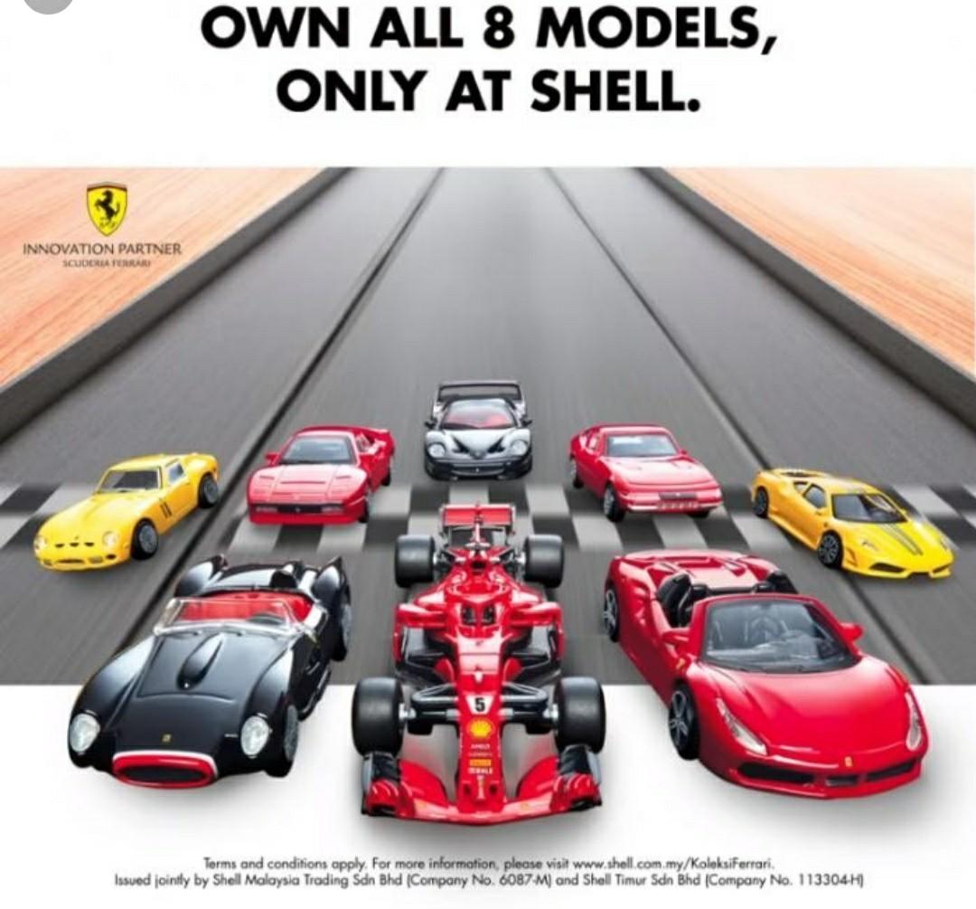 Shell ferrari car collection 2019 2025