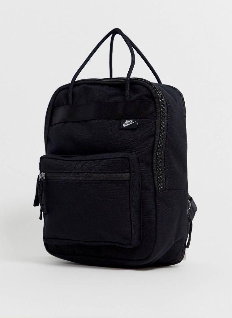 nike black boxy mini backpack size