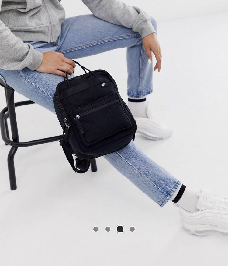Nike black boxy mini backpack sales