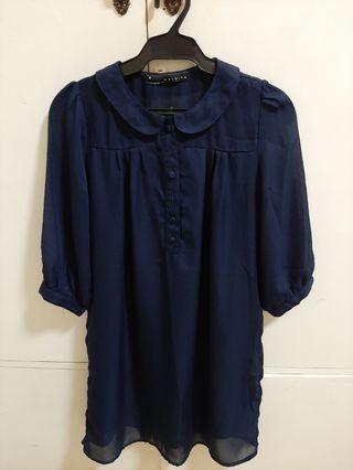 Maldita Navy Blue Dress