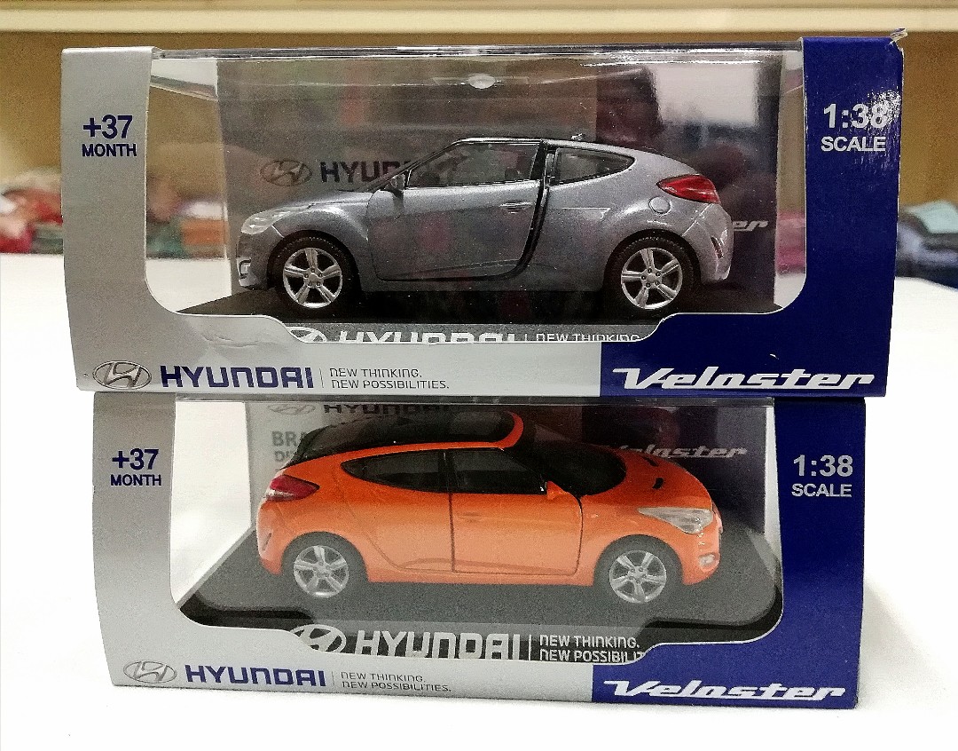 1 38 HYUNDAI VELOSTER set of 2 Hobbies Toys Toys Games on