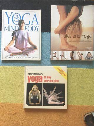 Yoga , Pilates. Books from 15$