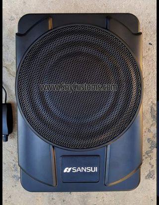 Sansui original Underseat amplified Subwoofer with remote gain Control wrnty deferred pay