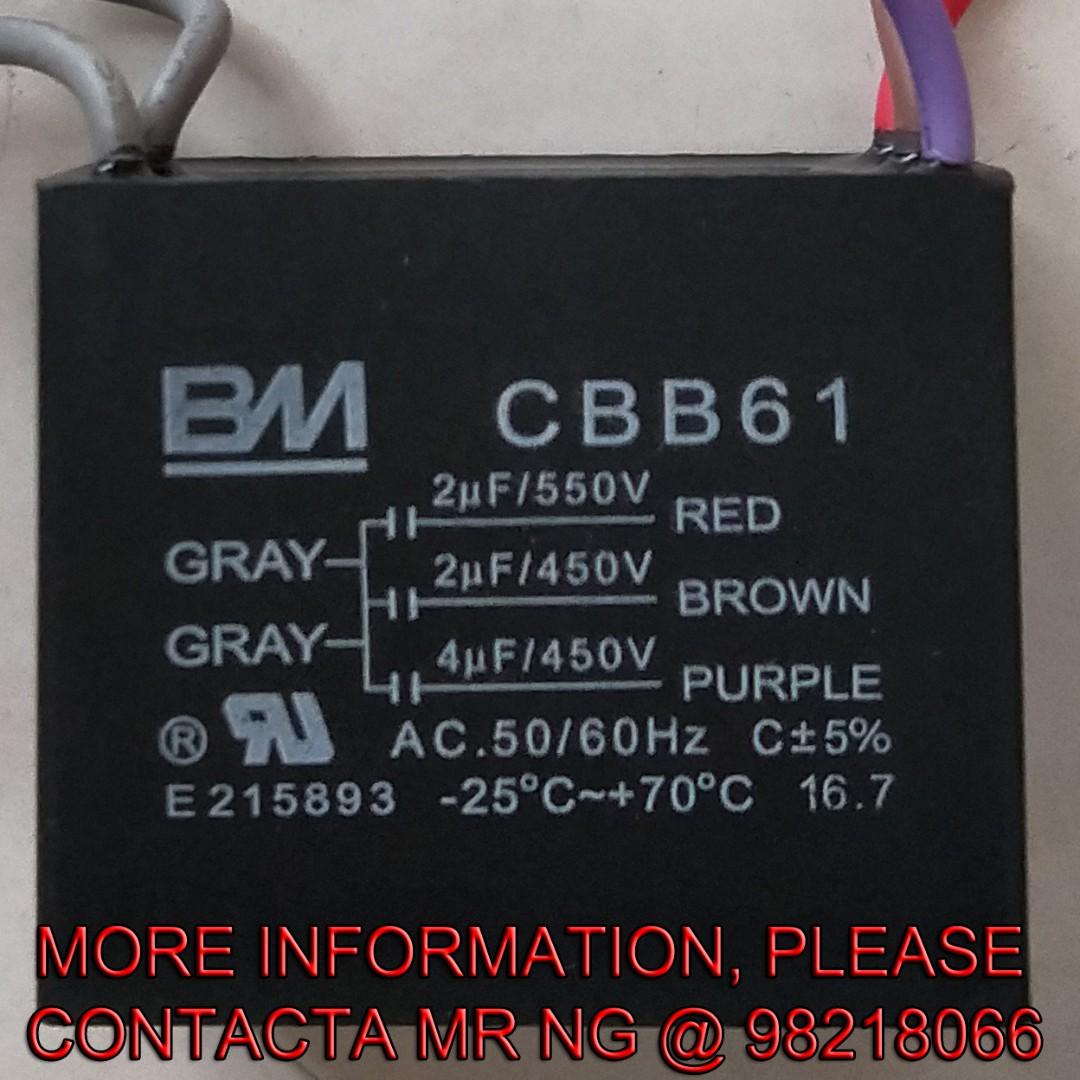 2uf 2uf 4uf 5 Wires Capacitor On Carousell