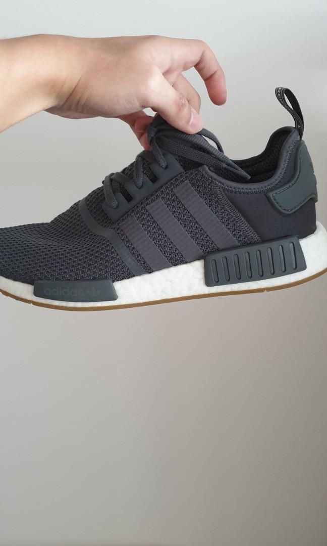 Adidas NMD Dark Grey Gum Men s Fashion Footwear Sneakers on Carousell