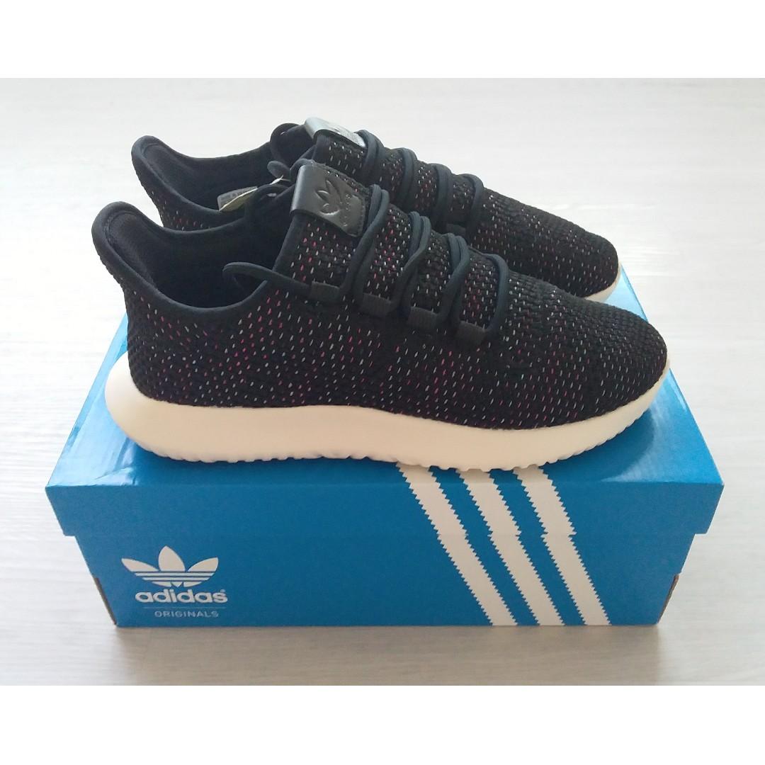 womens adidas tubular shadow black