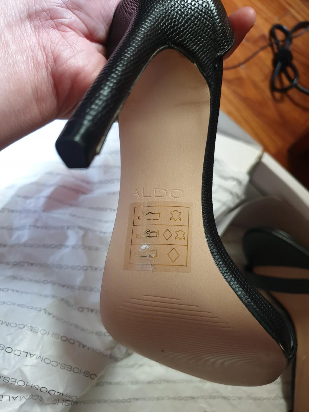 Aldo Caraa 92 black leather Women s Fashion Footwear Heels on Carousell