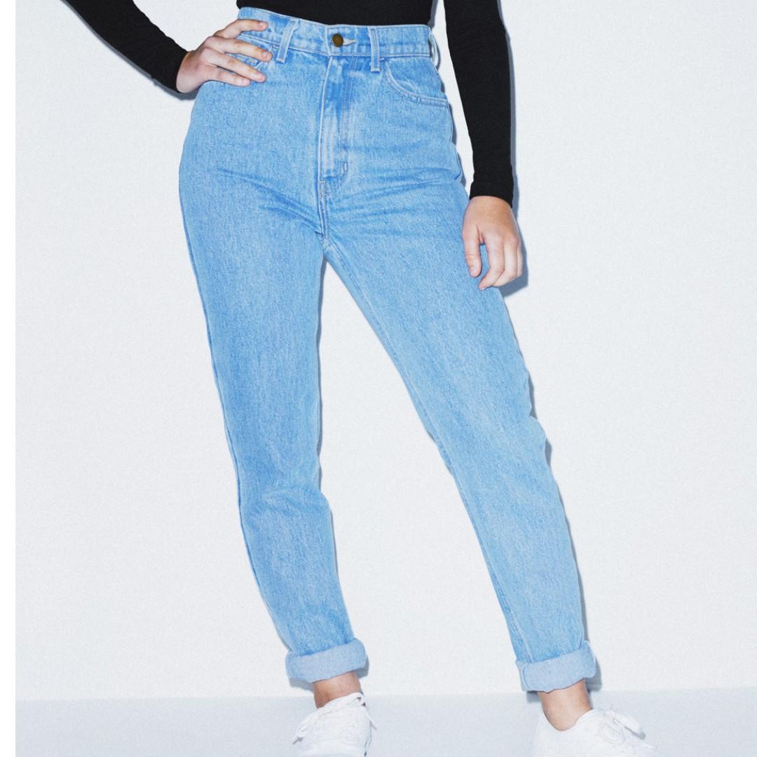 American Apparel High Waist Jean Size 25 Women s Fashion Clothes
