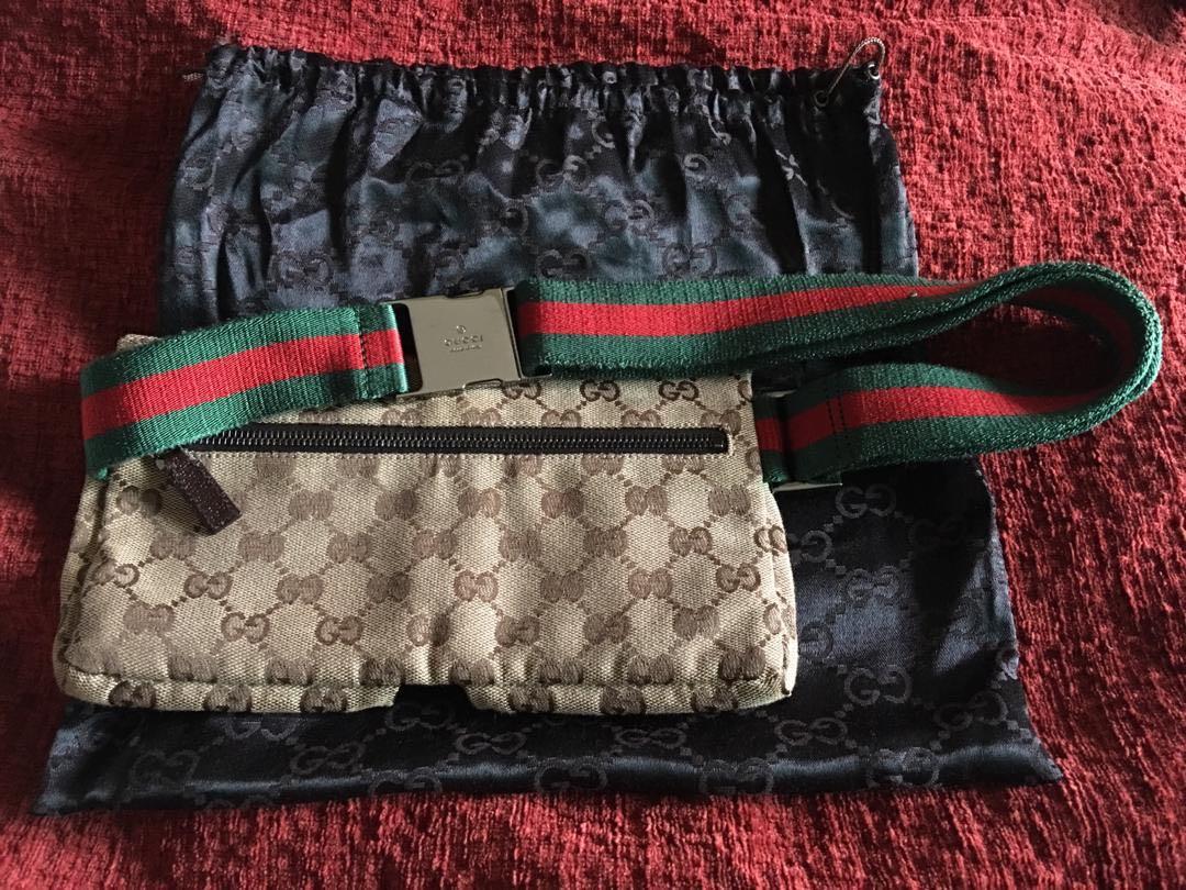 Gucci Belt Bag GG Supreme Web Waist Strap Black/Beige in Canvas with  Silver-tone - US