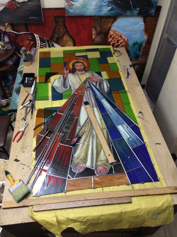 Authentic Stained Glass, Hobbies & Toys, Stationary & Craft, Handmade