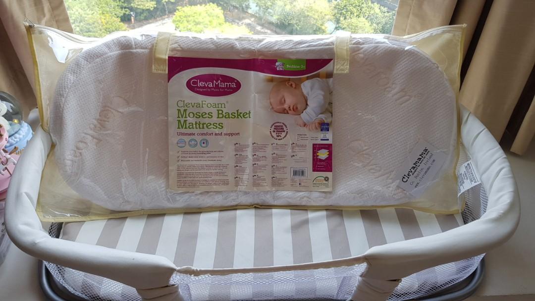 clevafoam moses basket mattress