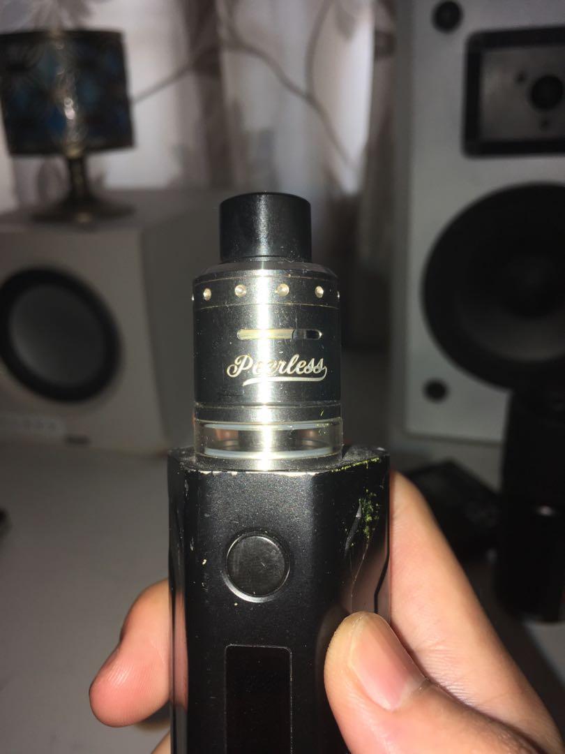 Smoant Battlestar vape mod + peerless tank dripper (with box and spare