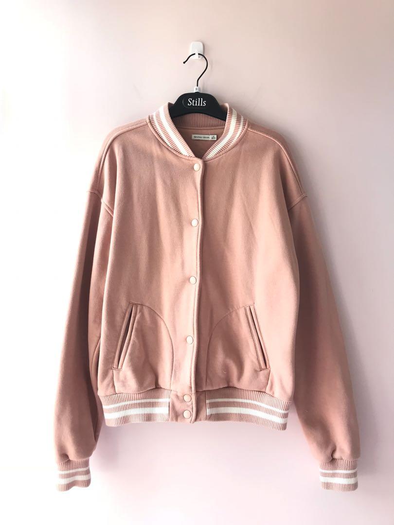 bershka hoodie pink