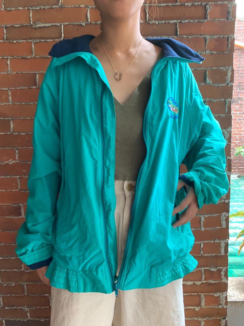 blue green jacket, Women's Fashion 