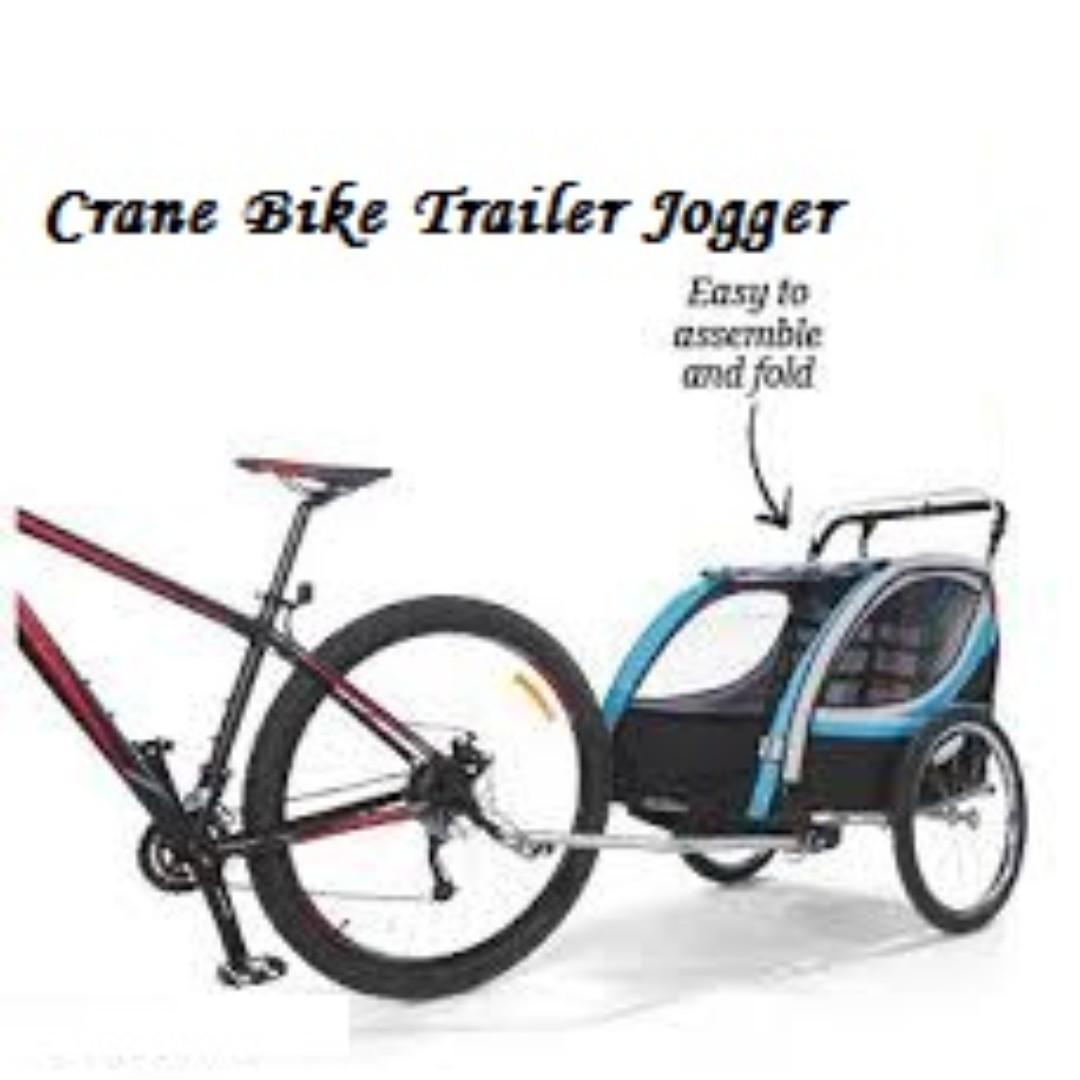 Crane clearance bike trailer