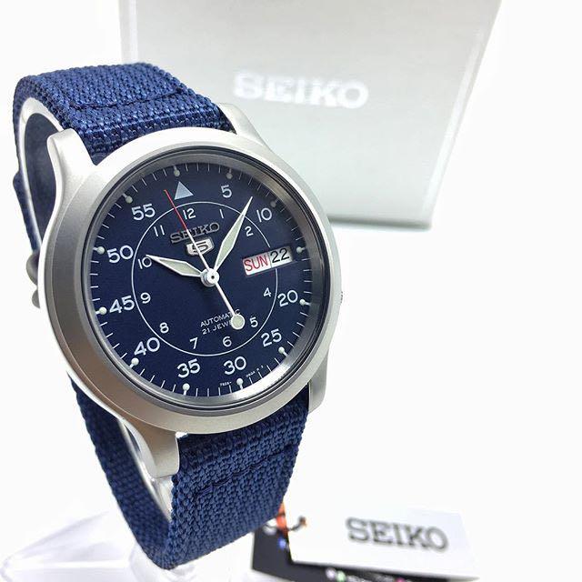 seiko 5 military automatic nylon strap snk807k2 men's watch