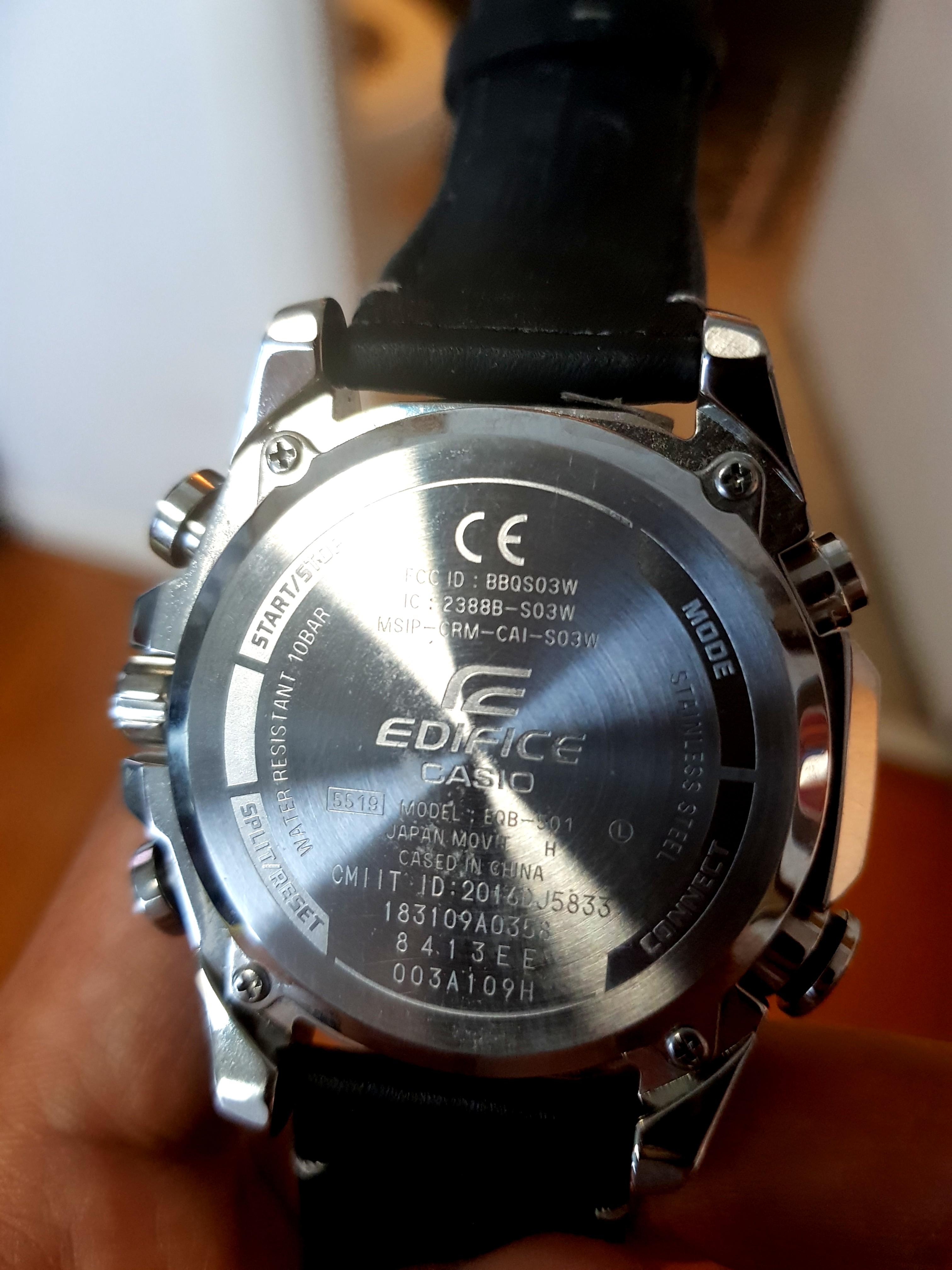 Casio Edifice Chronograph 5378 EFR 534 Date WR 100M Watch 44 OFF