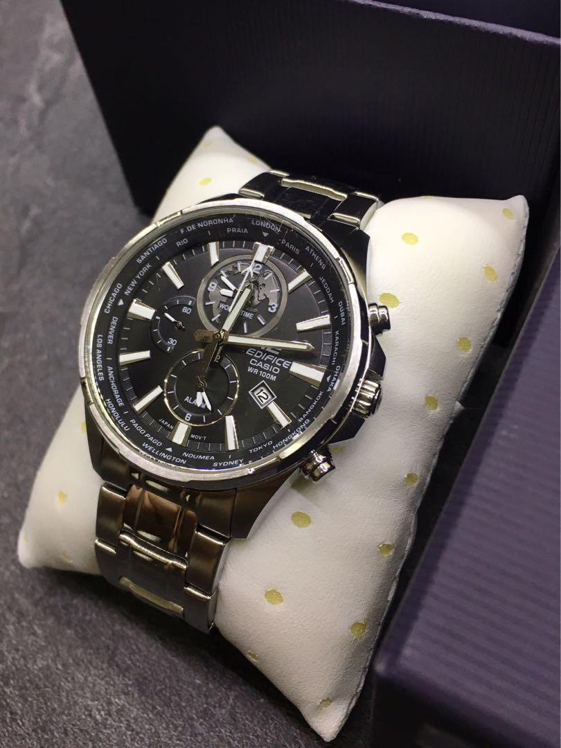 Casio edifice dual clearance dial world time