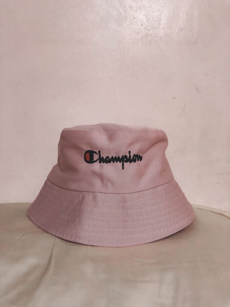 pink champion bucket hat