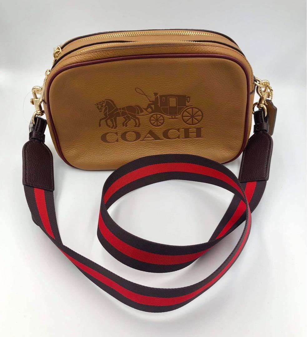 COACH JES CROSSBODY IN COLORBLOCK F72704 (LIGHT SADDLE/GOLD), Women's  Fashion, Bags & Wallets, Cross-body Bags on Carousell