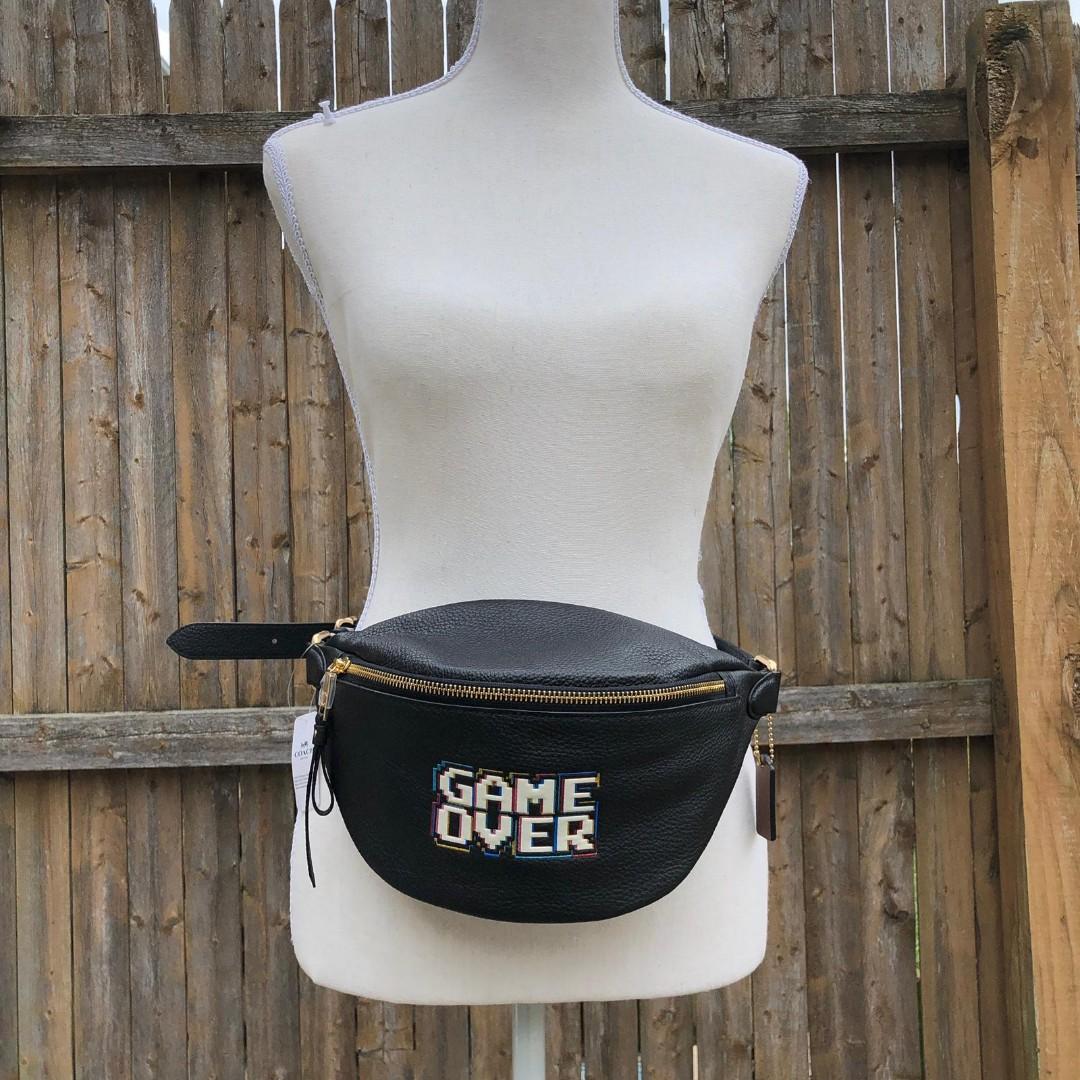 Coach game over fanny pack outlet