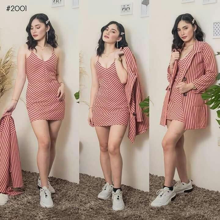 bodycon dress and blazer