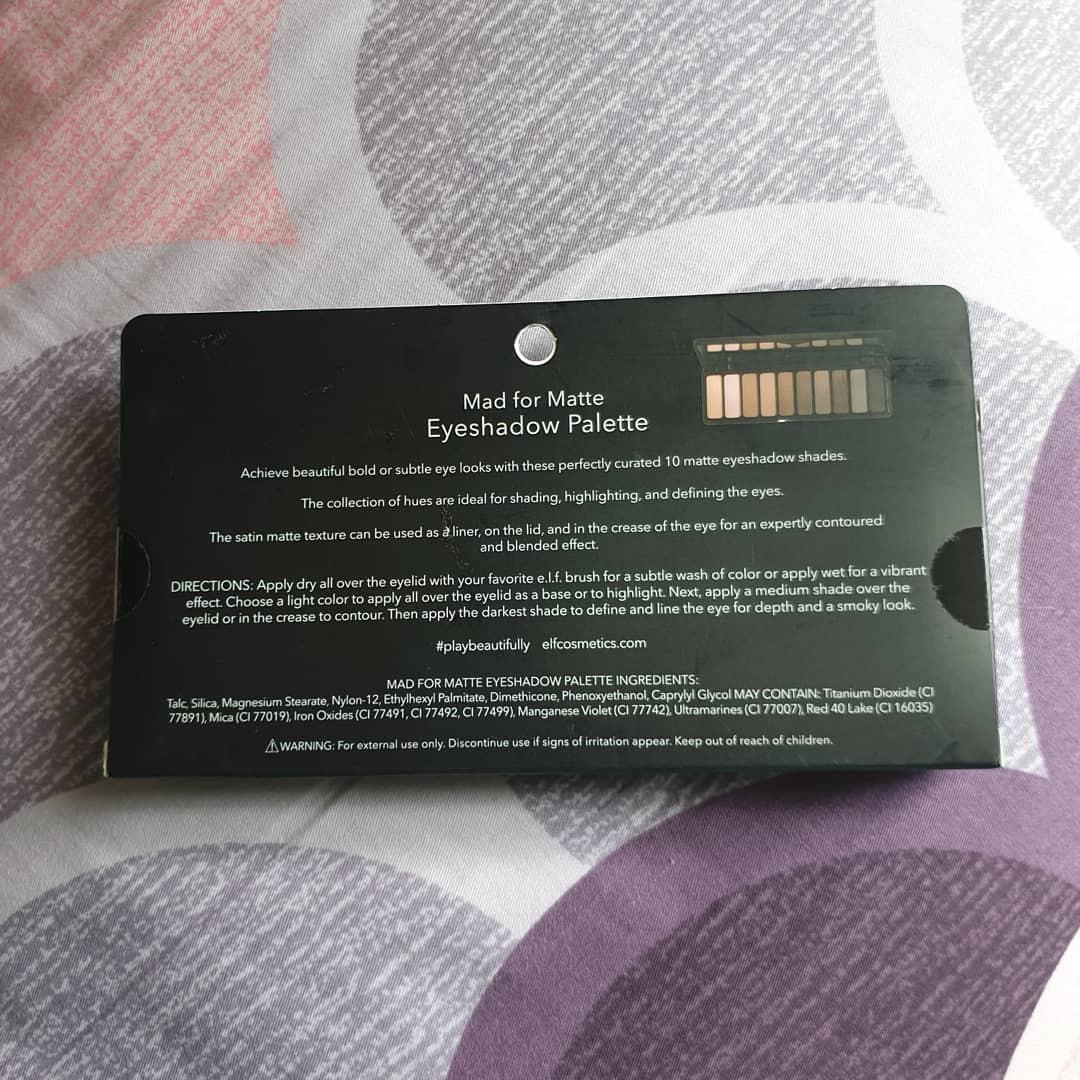 Elf eyeshadow pallete (Category: Makeup) located in Quezon City. Submitted by _ptrcstc (Listing ID 245214268, Image 2). Description: BRAND NEW SEALED ELF EYESHADOW PALLETE Not much into make up thus selling PM me..