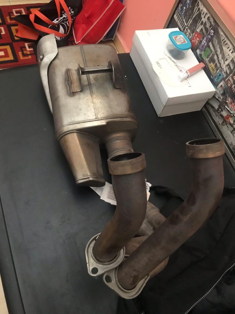Exhaust Kawasaki Z650 original, Motorbikes on Carousell