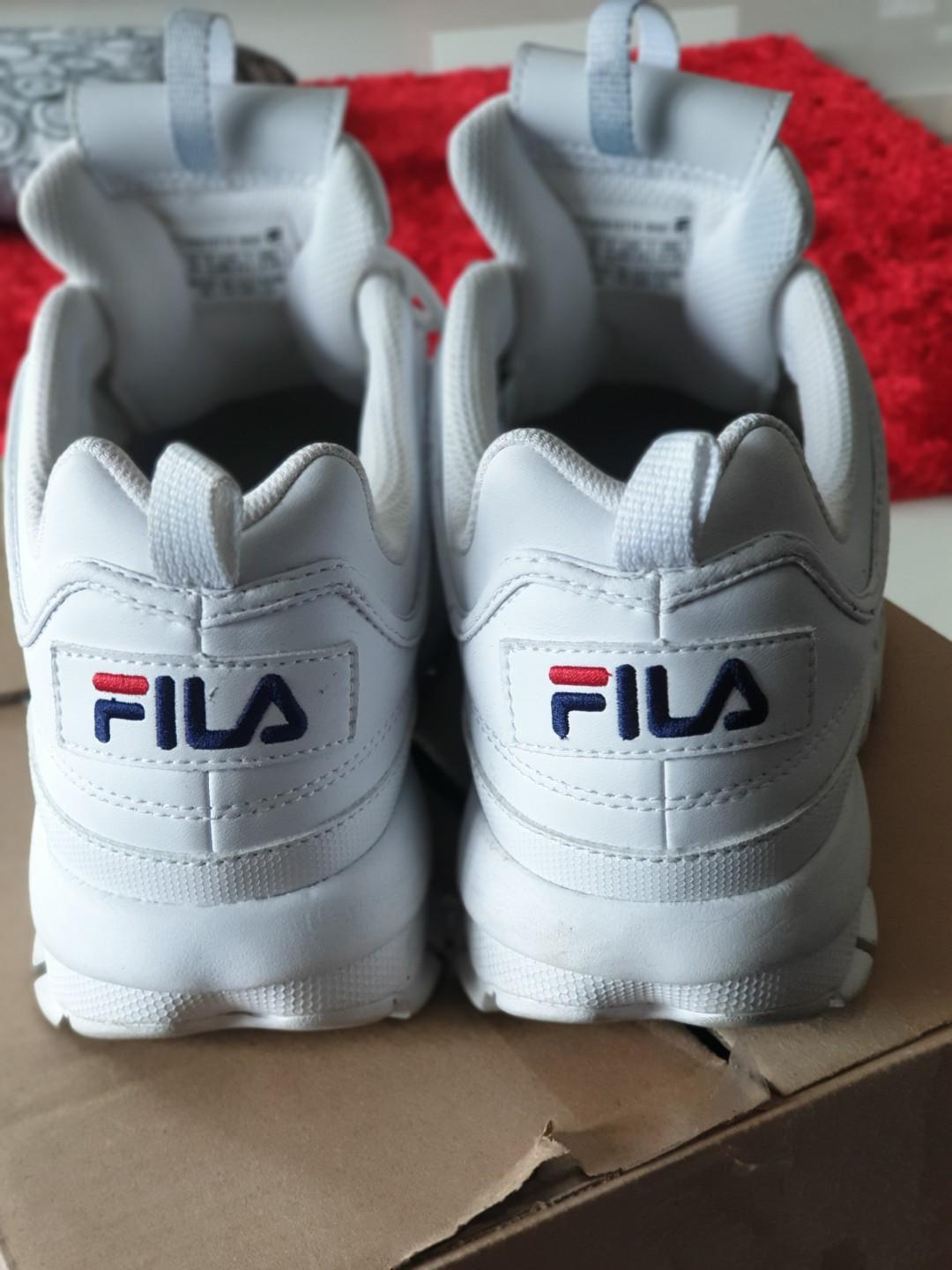 Real vs cheap fake fila disruptor