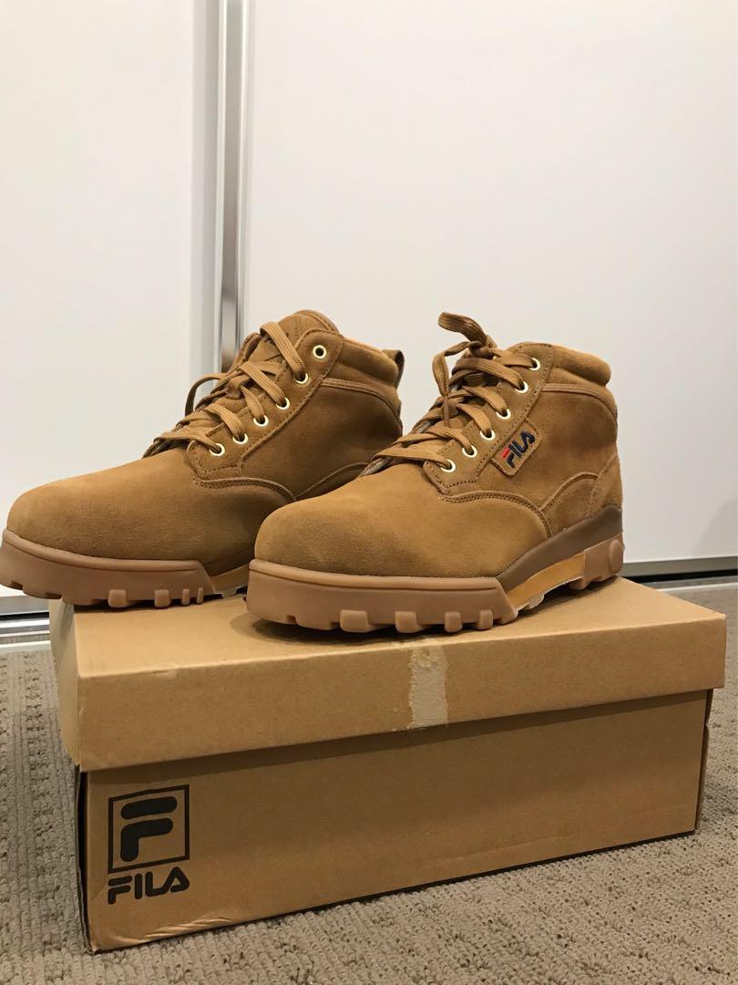 Auth Fila Grunge Mid Womens Boots Women s Fashion Footwear Boots on Carousell