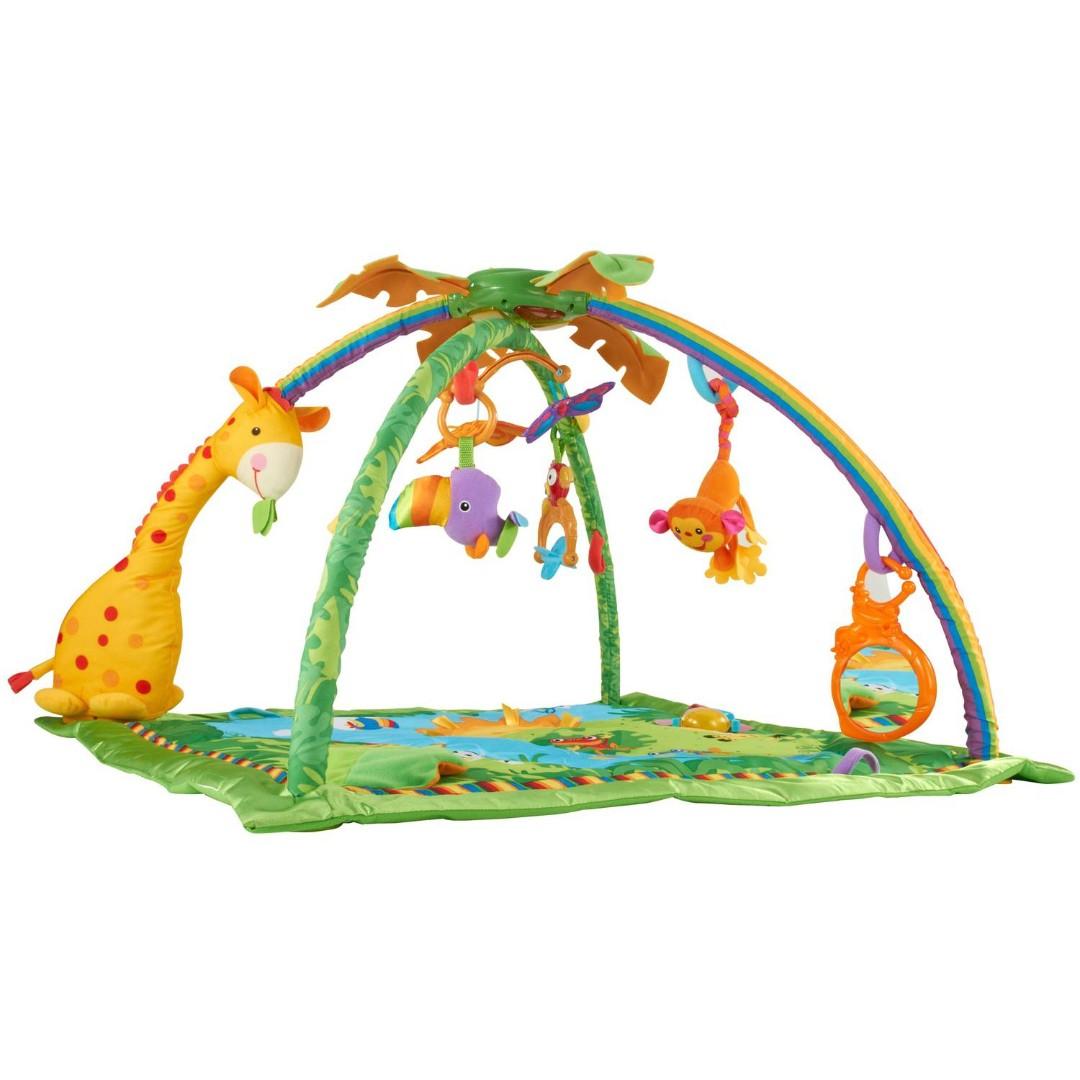 fisher price rainforest melodies & lights deluxe