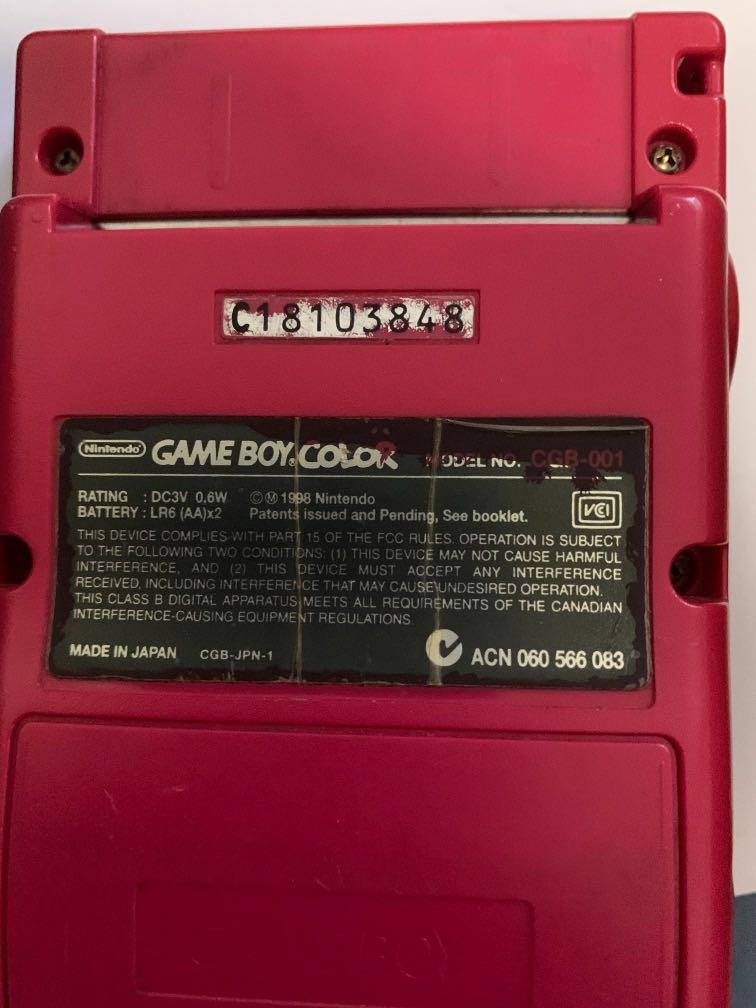 Gameboy Color Cherry, Video Gaming, Video Game Consoles, Others on