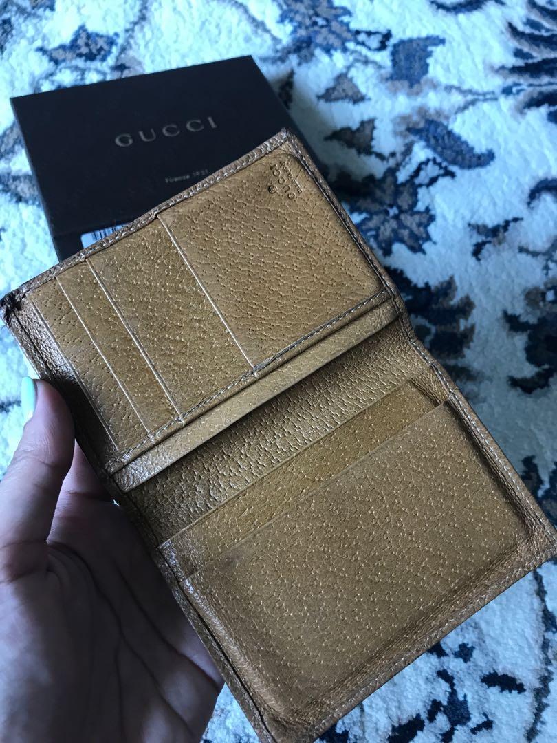 Gucci Men Card Wallet, Fesyen Pria, Tas 