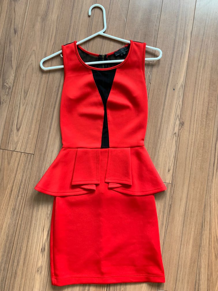 Guess red dress 2019 shop