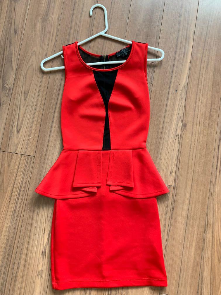 Guess red dress clearance