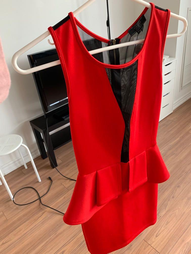 Guess Red Dress Size XS Women s Fashion Clothes on Carousell