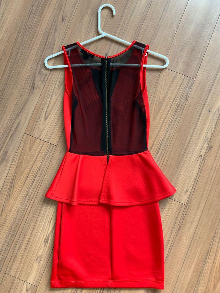 Guess red dress 2019 cheap
