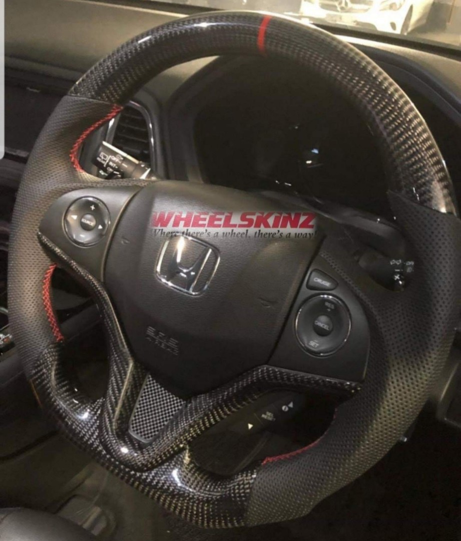 Honda vezel, shuttle, fit gk, jazz gk carbon fibre steering wheel, Car