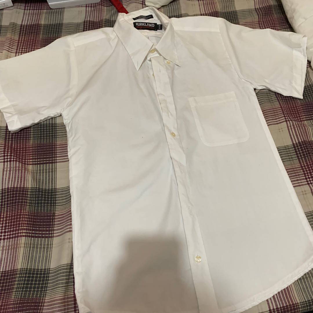 Kirkland White Button Down (S), Men's Fashion, Tops & Sets, Formal