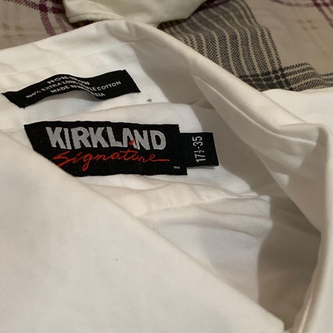 Kirkland White Button Down (S), Men's Fashion, Tops & Sets, Formal