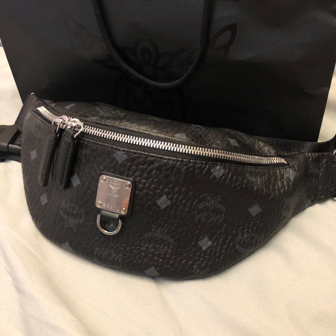 Mcm bum bag black online