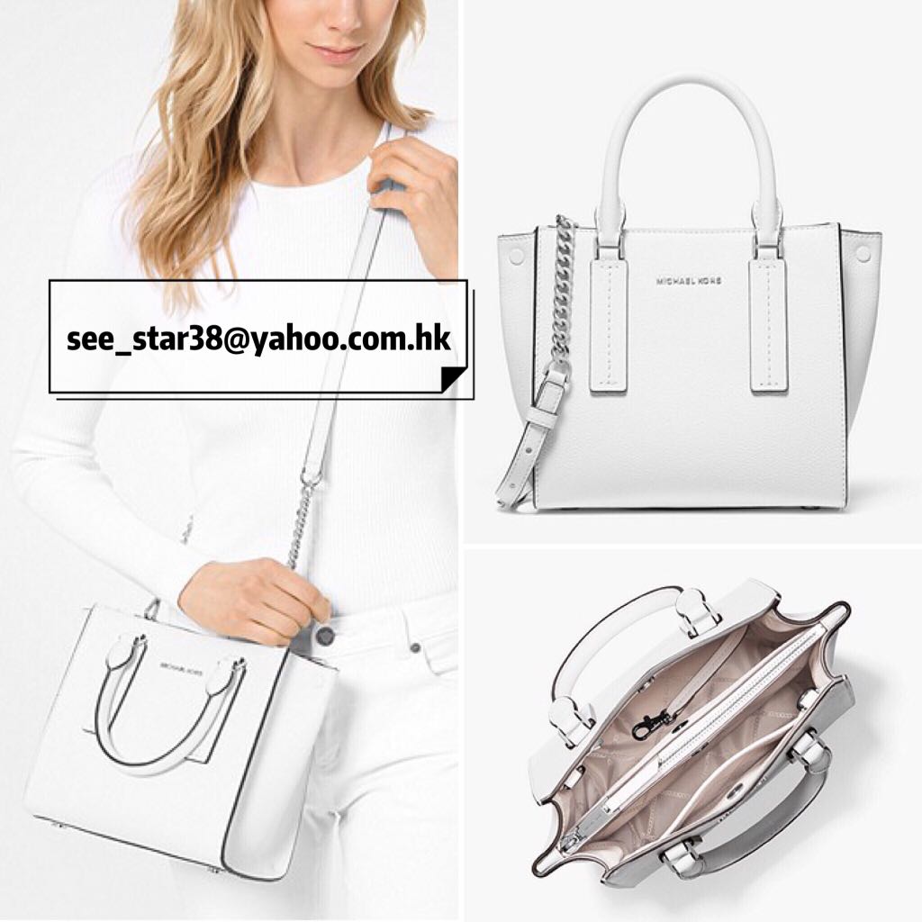 Alessa medium pebbled leather satchel on sale