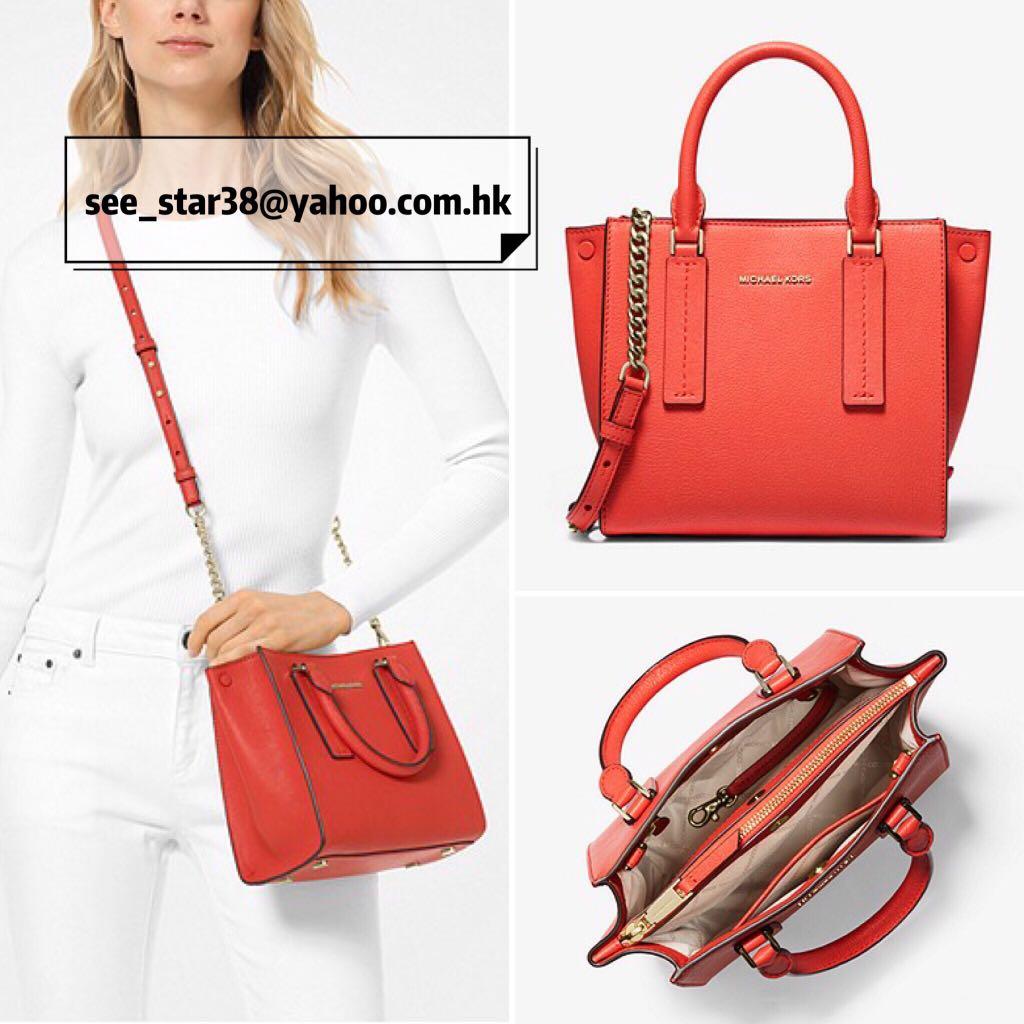 Alessa medium pebbled leather satchel clearance