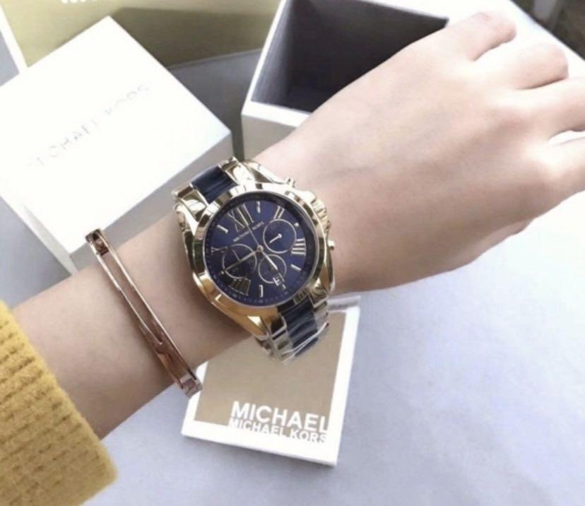 Michael Kors Bradshaw Blue Dial Watch 