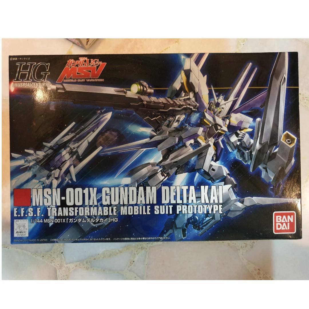 Msn 001x Gundam Delta Kai Hguc 1 144 Toys Games Bricks Figurines On Carousell High grade universal century 1/144 scale by bandai. carousell