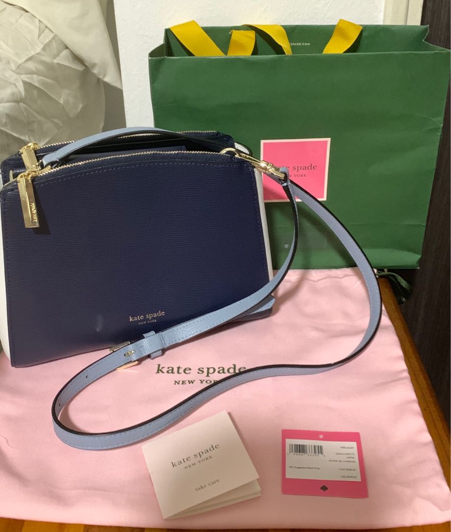 Kate spade sydney double zip crossbody sale