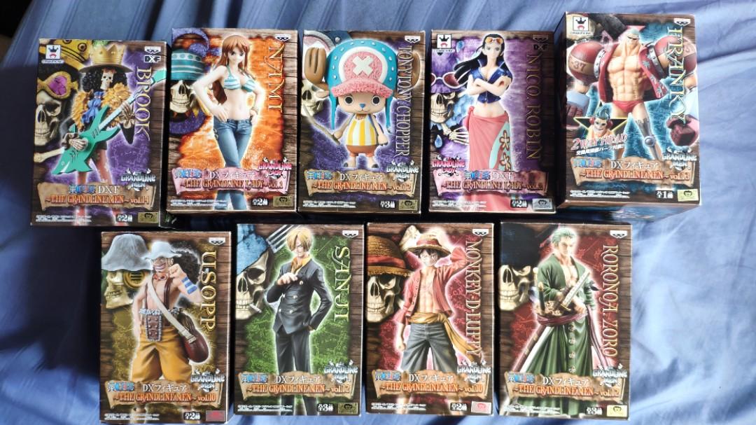 One Piece Strawhats Crew Banpresto The Grandline Complete Set Toys Games Action Figures Collectibles On Carousell